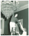 Chandelier in the Old Capitol, the University of Iowa, 1974