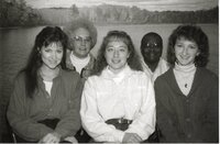 1988  Office staff left to right Sally Mehaffy, Dorothy Davis, Lisa Koch,  Terry Cosby, and Kathy Baughman