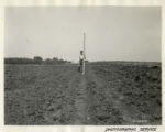 Student with measuring rod, 1942