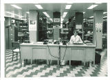 Reference librarian in the Main Library, the University of Iowa, May 1955