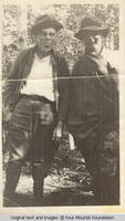 Two men in woods