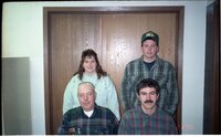 1996  Office Staff members - front - John Horan and Mike Lewitke. In the back are Jamie Fair and Drew DeLang