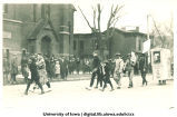 Laborers in Mecca Day parade, The University of Iowa, 1920
