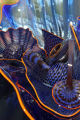 Zephyr Blue Persian Set with Tangerine Lip Wraps
