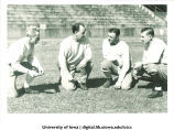 Oscar "Ossie" Solem, football coach, with his assistants, The University of Iowa, 1932