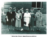 Women gathered for reunion, The University of Iowa, 1940s
