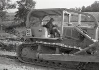 Man drives Altofer Cat D6 Bulldozer
