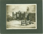Ruins of Medical Building after the fire, the University of Iowa, March 1901