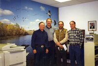 1999 Commissioner Frank Hedges,  Assistant Commissioner Brad Weiss, and Commissioners Jeff Bergman and Todd Heckenberg