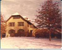 View of back side of the Grey house in Winter