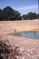 1986 Area excavated for pond