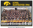 Football team, The University of Iowa, 1986