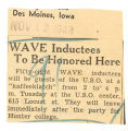 WAVE inductees to be honored here