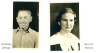 1937 AHS graduates - Bob Dunham and Myrna Ruch