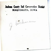 Water control structure on J. Heckman land