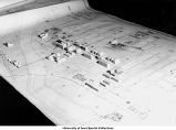 Campus map, The University of Iowa, between 1950 and 1955