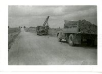 County Trucks Clearing Road, 1958