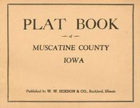 Title Page; Plat book of Muscatine County 