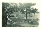 Outdoor stage at Quadrangle, The University of Iowa, 1923