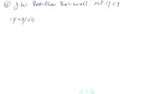 J.W. Robertson Toe Wall Site, 1959