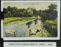 Greetings from Orient, Iowa in 1948