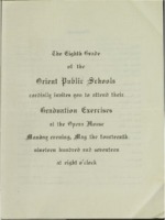 Eighth Grade Graduation Program - May 14, 1917
