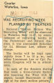 WAC recruiting week planned by theatres