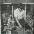 Young researcher in laboratory, 1978