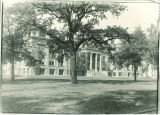 Clinton Street view of Macbride Hall, the University of Iowa, 1950s?