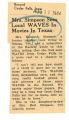 Mrs. Simpson sees local WAVES in movies in Texas