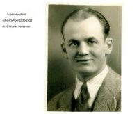 1930-34 AHS Superintendent - Mr. G. M. Van De Venter
