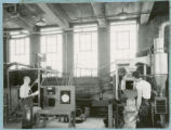 A full view of the unit including the raw superphosphate disintegrator, conveyor belt, Link-Belt Roto Louvre Dryer and accessory equipment.