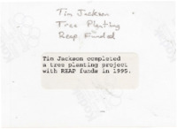 1995 Tree planting project by Tim Jackson