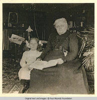 Elizabeth Ann Burden with a girl