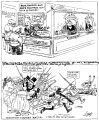 Why don't the bankers adopt modern methods?  (Subtitles):  Why don't the banks install departments for the outfitting of bank robbers and get the extra profits; it would be just as sensible as for the progressive nations to sell modern war equipment to backward races.