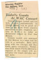 Ladoffs guests at WAC concert