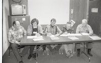 Five People at Meeting