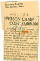 Prison camp cost $2,000,000
