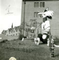 Lange House lawn display of The Kit and the Pendulum, 1961