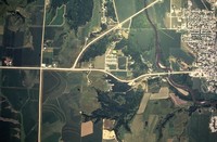 Aerial views of Cherokee County farmland.
