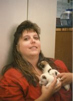 Jamie Fair and Newborn Puppies