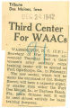 Third center for WAACs