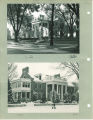 Fall and winter views of the university president's house, The University of Iowa, between 1946 and 1947