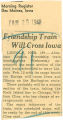Friendship train will cross Iowa