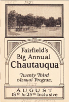 1927 Fairfield Chautauqua program
