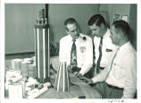 Scientists building a space probe, The University of Iowa, 1960s