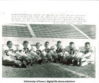 Iowa football players preparing for Rose Bowl against Oregon State, The University of Iowa, December 21, 1956