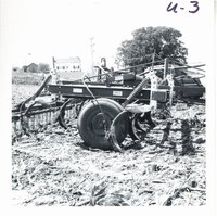 Russ Hartvigsen farm's minimum tillage equipment, 1969