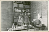 Laboratory table and bookcase, 1938