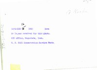 Albert Knake farm at various stages of conservation construction, 1965